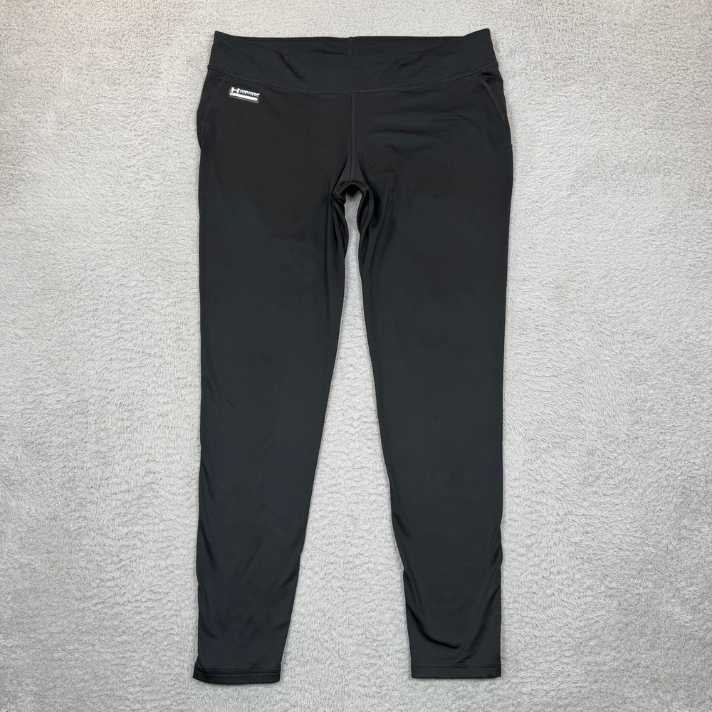 Under Armour Tactical ColdGear Leggings Womens L Black Fitted Base Layer Pants